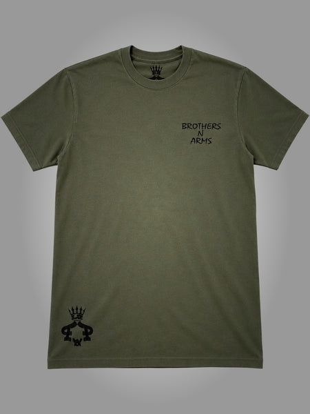 Brothers N Arms - Olive Tee