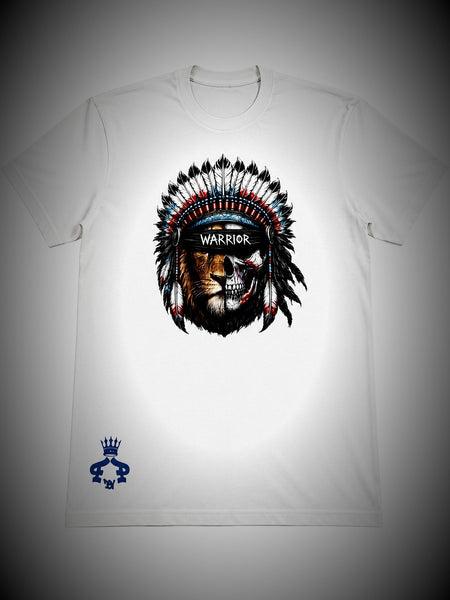 Lion & Skull - White Tee